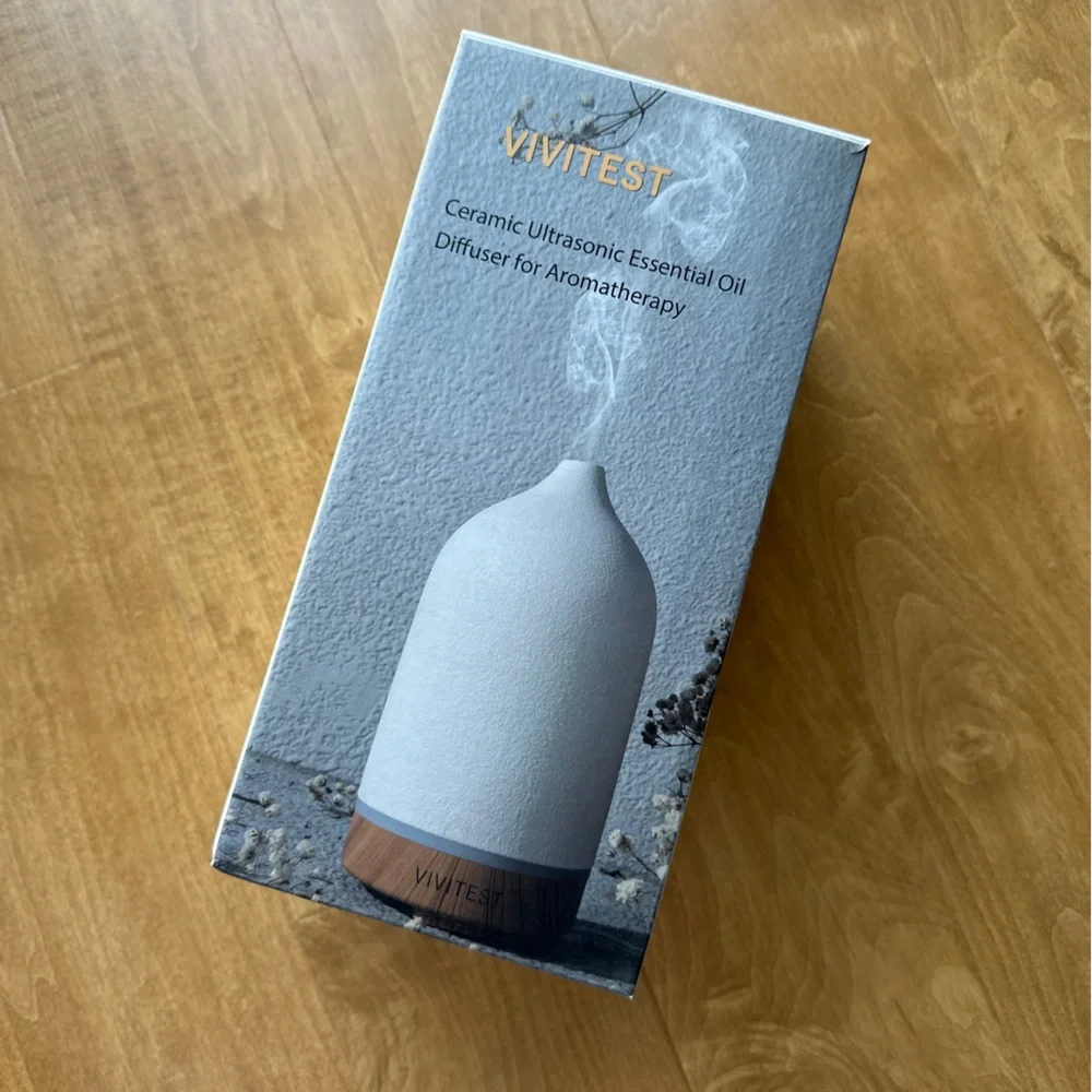 Vivitest Ceramic Essential Oil Diffuser Stone Diffuser, Ultrasonic Aromatherapy